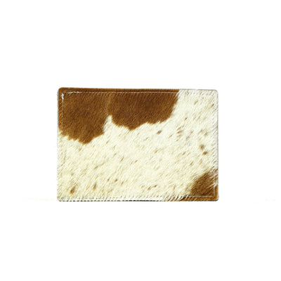 Waylon Wallet - Chocolate & White w/ Dallas Tool-Waylon Wallet-Western-Cowhide-Bags-Handmade-Products-Gifts-Dancing Cactus Designs