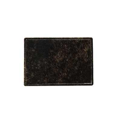 Waylon Wallet - Dark Brindle w/ Bora Bora Navajo-Waylon Wallet-Western-Cowhide-Bags-Handmade-Products-Gifts-Dancing Cactus Designs