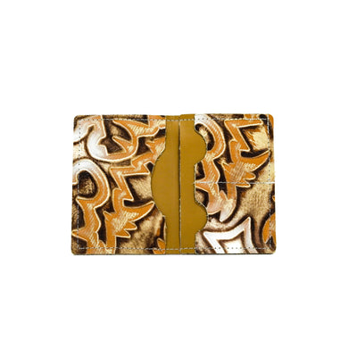 Waylon Wallet - Exotic Brindle w/ Dusty Laredo-Waylon Wallet-Western-Cowhide-Bags-Handmade-Products-Gifts-Dancing Cactus Designs
