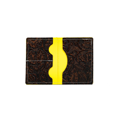 Waylon Wallet - Light Brindle w/ Cowboy Tool-Waylon Wallet-Western-Cowhide-Bags-Handmade-Products-Gifts-Dancing Cactus Designs