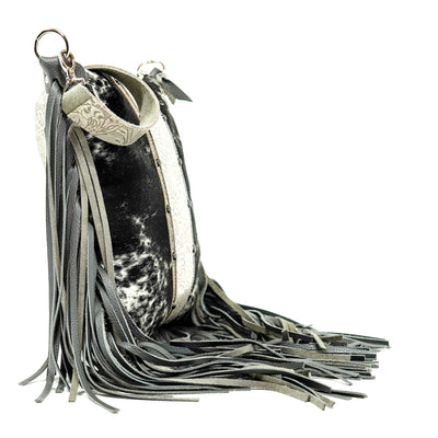 Wynonna - Black & White w/ Bone Dallas Tool-Wynonna-Western-Cowhide-Bags-Handmade-Products-Gifts-Dancing Cactus Designs