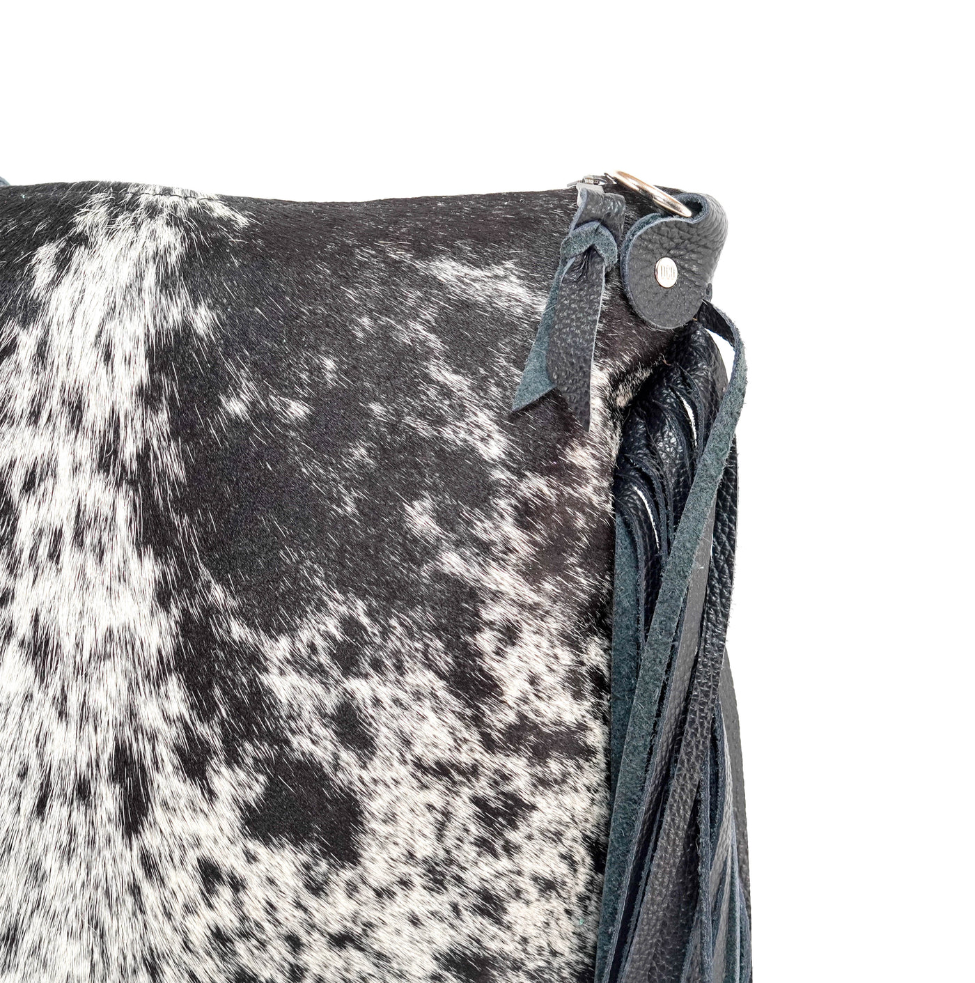 Wynonna - Black & White w/ No Embossed-Wynonna-Western-Cowhide-Bags-Handmade-Products-Gifts-Dancing Cactus Designs