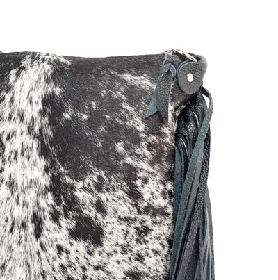 Wynonna - Black & White w/ No Embossed-Wynonna-Western-Cowhide-Bags-Handmade-Products-Gifts-Dancing Cactus Designs