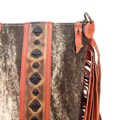 Wynonna - Brindle w/ Santa Fe Navajo-Wynonna-Western-Cowhide-Bags-Handmade-Products-Gifts-Dancing Cactus Designs