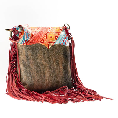 Wynonna - Exotic Brindle w/ Great Plains Navajo-Wynonna-Western-Cowhide-Bags-Handmade-Products-Gifts-Dancing Cactus Designs