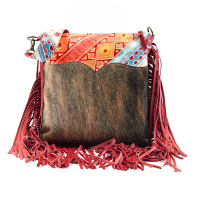 Wynonna - Exotic Brindle w/ Great Plains Navajo-Wynonna-Western-Cowhide-Bags-Handmade-Products-Gifts-Dancing Cactus Designs