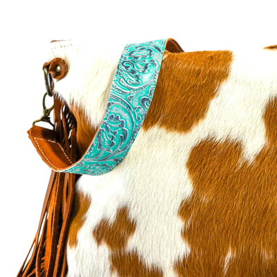 Wynonna - Longhorn w/ No Embossed-Wynonna-Western-Cowhide-Bags-Handmade-Products-Gifts-Dancing Cactus Designs