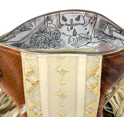 Wynonna - Tricolor w/ Golden Hills Navajo-Wynonna-Western-Cowhide-Bags-Handmade-Products-Gifts-Dancing Cactus Designs