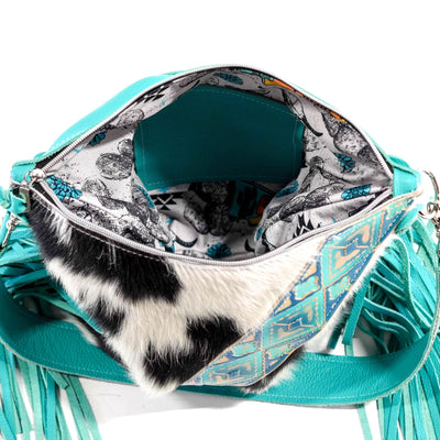 Wynonna - Tricolor w/ Margaritaville Navajo-Wynonna-Western-Cowhide-Bags-Handmade-Products-Gifts-Dancing Cactus Designs