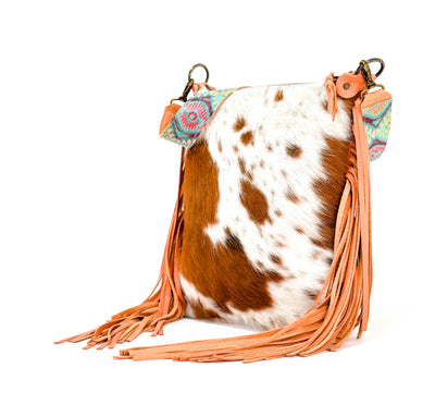 Wynonna - Tricolor w/ No Embossed-Wynonna-Western-Cowhide-Bags-Handmade-Products-Gifts-Dancing Cactus Designs