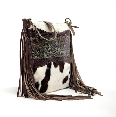 Wynonna - Tricolor w/ Turquoise Dallas Tool-Wynonna-Western-Cowhide-Bags-Handmade-Products-Gifts-Dancing Cactus Designs