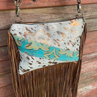 001 Patsy - Rosegold Acid w/ Agave Laredo-Patsy-Western-Cowhide-Bags-Handmade-Products-Gifts-Dancing Cactus Designs