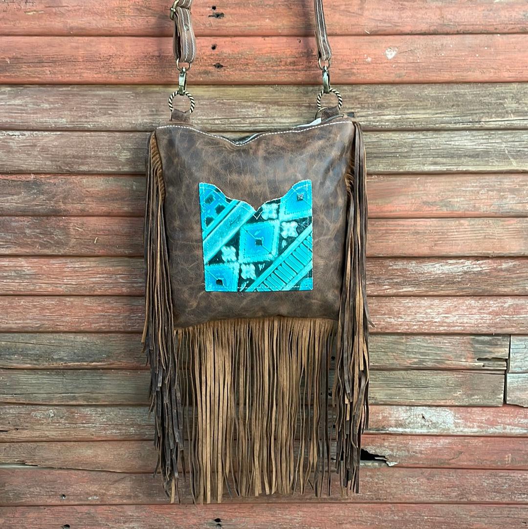 003 Shania - Tricolor w/ Brindle Steer Head-Shania-Western-Cowhide-Bags-Handmade-Products-Gifts-Dancing Cactus Designs