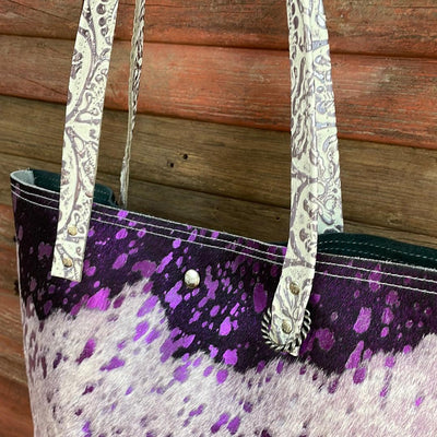 003 Trisha - Purple Acid w/ Blank Slate-Trisha-Western-Cowhide-Bags-Handmade-Products-Gifts-Dancing Cactus Designs