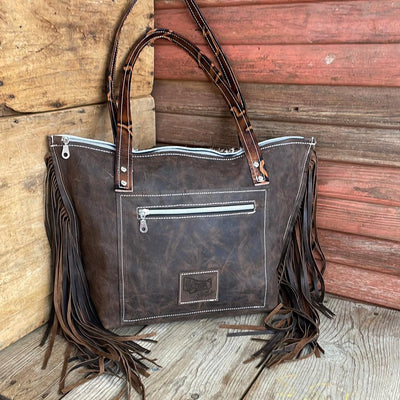 004 June - Longhorn w/ Burnt Brands-June-Western-Cowhide-Bags-Handmade-Products-Gifts-Dancing Cactus Designs