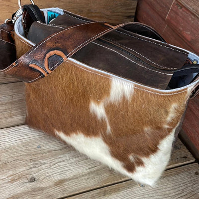 004 Maren - Hereford w/ Burnt Brands-Maren-Western-Cowhide-Bags-Handmade-Products-Gifts-Dancing Cactus Designs