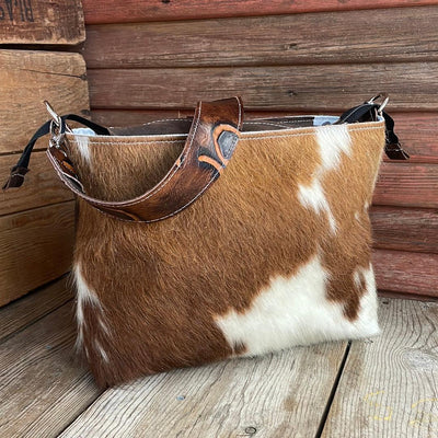 004 Maren - Hereford w/ Burnt Brands-Maren-Western-Cowhide-Bags-Handmade-Products-Gifts-Dancing Cactus Designs