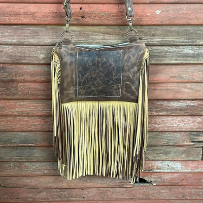 004 Patsy - Grey Brindle w/ Summit Fire-Patsy-Western-Cowhide-Bags-Handmade-Products-Gifts-Dancing Cactus Designs