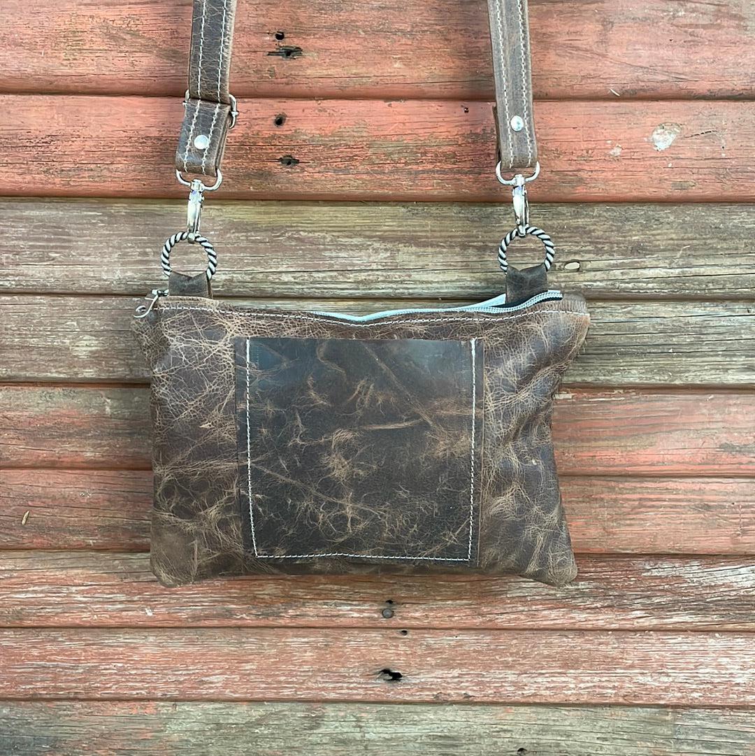 005 Patsy - Dark Brindle w/ Red Brands-Patsy-Western-Cowhide-Bags-Handmade-Products-Gifts-Dancing Cactus Designs