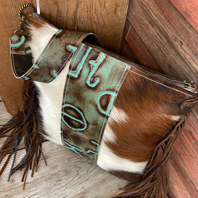 005 Wynonna - Tricolor w/ Patina Brands-Wynonna-Western-Cowhide-Bags-Handmade-Products-Gifts-Dancing Cactus Designs