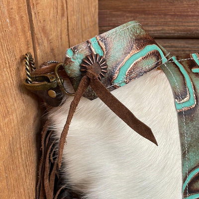 005 Wynonna - Tricolor w/ Patina Brands-Wynonna-Western-Cowhide-Bags-Handmade-Products-Gifts-Dancing Cactus Designs