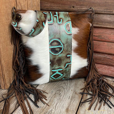 005 Wynonna - Tricolor w/ Patina Brands-Wynonna-Western-Cowhide-Bags-Handmade-Products-Gifts-Dancing Cactus Designs