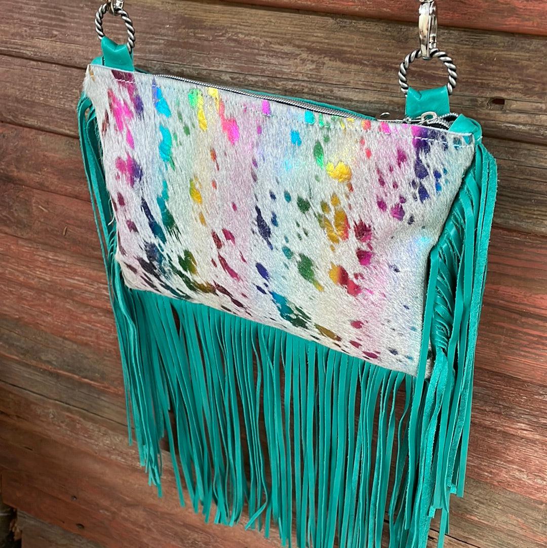 006 Patsy - Rainbow w/ Blank Slate-Patsy-Western-Cowhide-Bags-Handmade-Products-Gifts-Dancing Cactus Designs