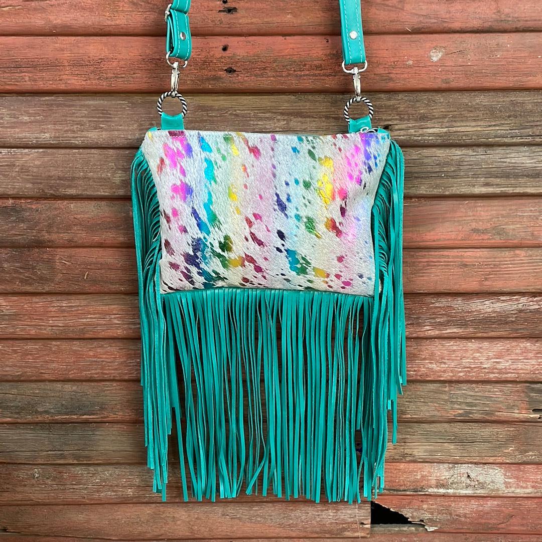 006 Patsy - Rainbow w/ Blank Slate-Patsy-Western-Cowhide-Bags-Handmade-Products-Gifts-Dancing Cactus Designs