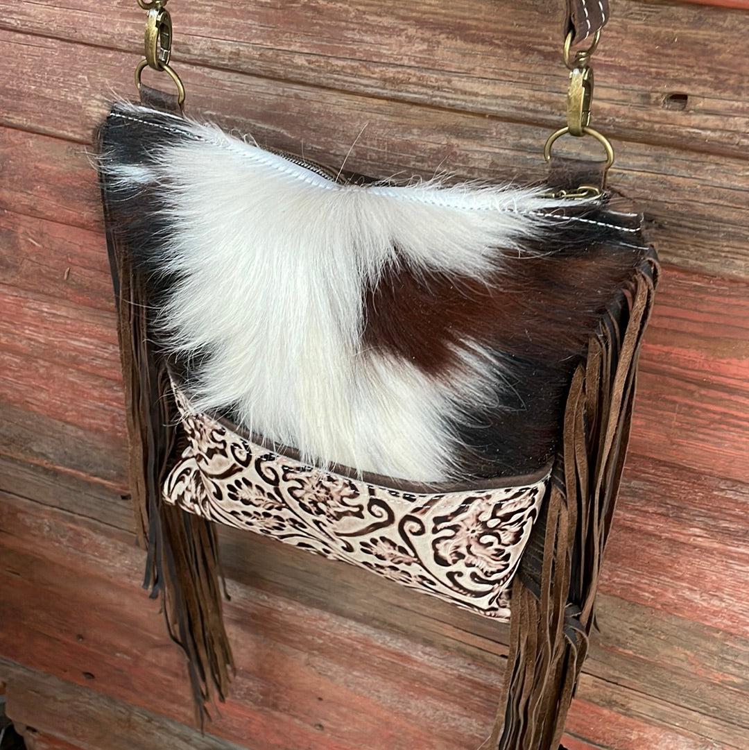 006 Shania - Tricolor w/ Ivory Tool-Shania-Western-Cowhide-Bags-Handmade-Products-Gifts-Dancing Cactus Designs