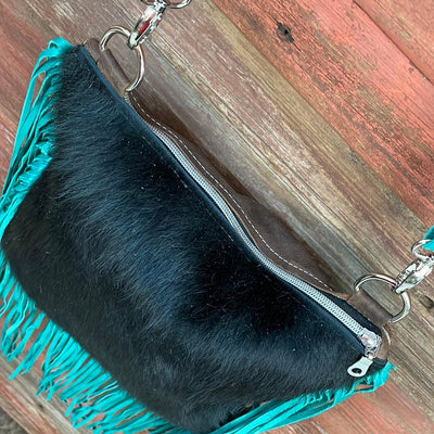 008 Shania - Black w/ Blank Slate-Shania-Western-Cowhide-Bags-Handmade-Products-Gifts-Dancing Cactus Designs