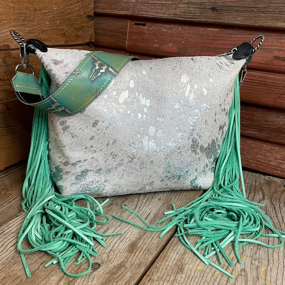 009 Annie - Holographic w/ Blank Slate-Annie-Western-Cowhide-Bags-Handmade-Products-Gifts-Dancing Cactus Designs