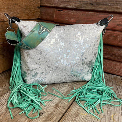 009 Annie - Holographic w/ Blank Slate-Annie-Western-Cowhide-Bags-Handmade-Products-Gifts-Dancing Cactus Designs