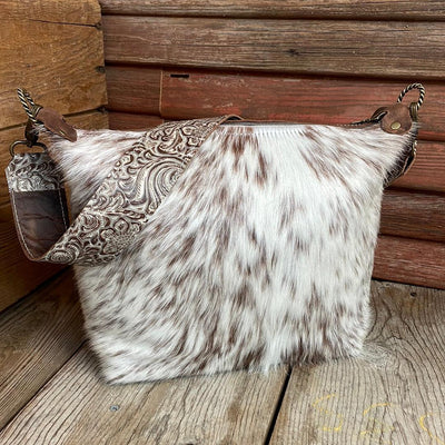 009 Annie - Longhorn w/ Blank Slate-Annie-Western-Cowhide-Bags-Handmade-Products-Gifts-Dancing Cactus Designs