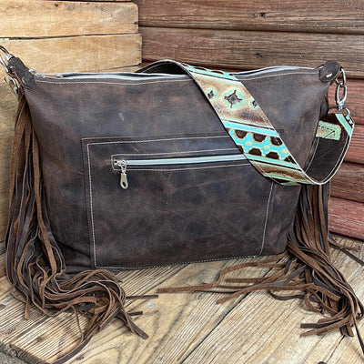 009 Oakley - Tricolor w/ Sage Navajo-Oakley-Western-Cowhide-Bags-Handmade-Products-Gifts-Dancing Cactus Designs