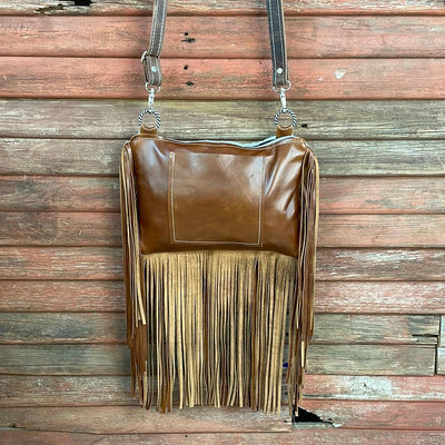 009 Patsy - Longhorn w/ Buffalo Design-Patsy-Western-Cowhide-Bags-Handmade-Products-Gifts-Dancing Cactus Designs