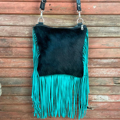 009 Shania - Black w/ Blank Slate-Shania-Western-Cowhide-Bags-Handmade-Products-Gifts-Dancing Cactus Designs