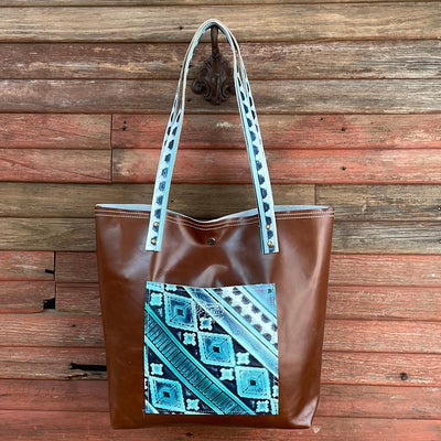 009 Trisha - Longhorn w/ Blank Slate-Trisha-Western-Cowhide-Bags-Handmade-Products-Gifts-Dancing Cactus Designs