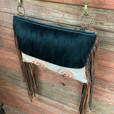 010 Patsy - Black w/ Copper Penny Aztec-Patsy-Western-Cowhide-Bags-Handmade-Products-Gifts-Dancing Cactus Designs