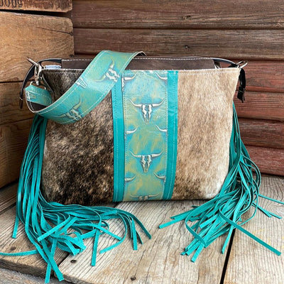 011 Maren - Brindle w/ Margarita Skulls-Maren-Western-Cowhide-Bags-Handmade-Products-Gifts-Dancing Cactus Designs