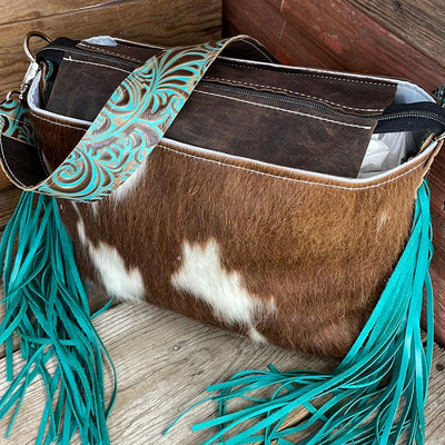 011 Maren - Longhorn w/ Caracole Tool-Maren-Western-Cowhide-Bags-Handmade-Products-Gifts-Dancing Cactus Designs
