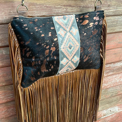 011 Patsy - Black & Rose Gold Acid w/ Adobe Navajo-Patsy-Western-Cowhide-Bags-Handmade-Products-Gifts-Dancing Cactus Designs