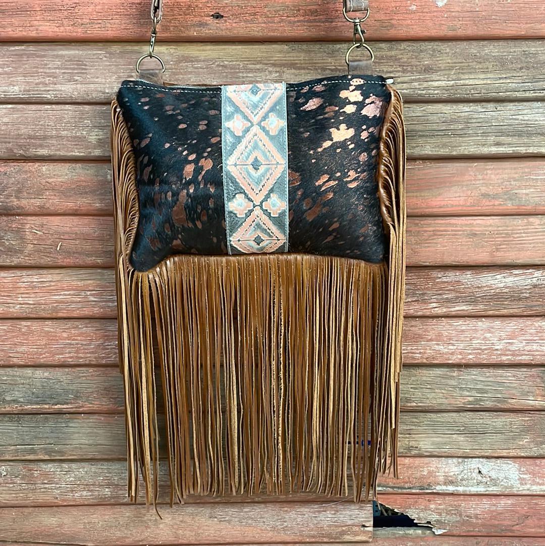 011 Patsy - Black & Rose Gold Acid w/ Adobe Navajo-Patsy-Western-Cowhide-Bags-Handmade-Products-Gifts-Dancing Cactus Designs