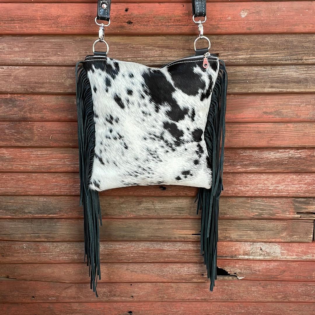 013 Shania - Black & White w/ Blank Slate-Shania-Western-Cowhide-Bags-Handmade-Products-Gifts-Dancing Cactus Designs