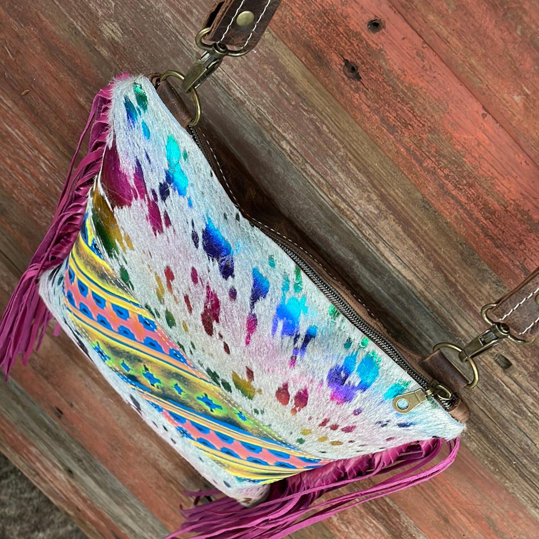 013 Shania - Rainbow w/ Neon Trip-Shania-Western-Cowhide-Bags-Handmade-Products-Gifts-Dancing Cactus Designs