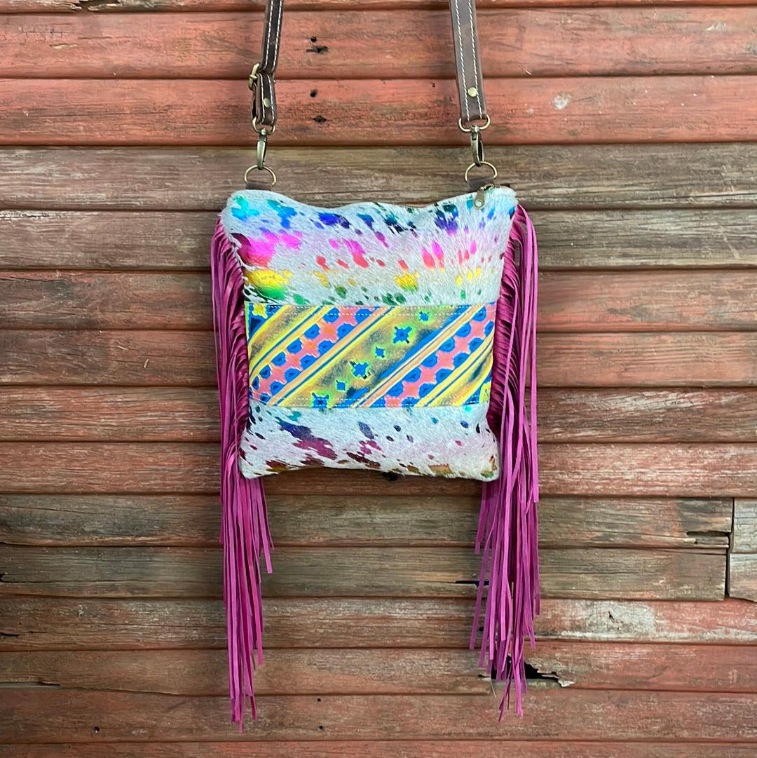 013 Shania - Rainbow w/ Neon Trip-Shania-Western-Cowhide-Bags-Handmade-Products-Gifts-Dancing Cactus Designs