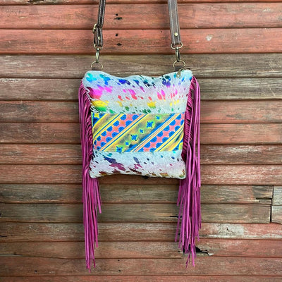 013 Shania - Rainbow w/ Neon Trip-Shania-Western-Cowhide-Bags-Handmade-Products-Gifts-Dancing Cactus Designs