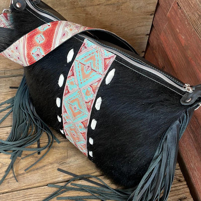 015 Oakley - Black w/ Fiesta Navajo-Oakley-Western-Cowhide-Bags-Handmade-Products-Gifts-Dancing Cactus Designs