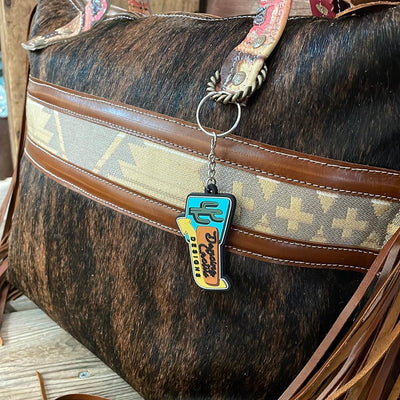 018 June - Dark Brindle w/ Pendleton-June-Western-Cowhide-Bags-Handmade-Products-Gifts-Dancing Cactus Designs