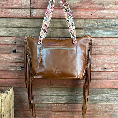 018 June - Dark Brindle w/ Pendleton-June-Western-Cowhide-Bags-Handmade-Products-Gifts-Dancing Cactus Designs
