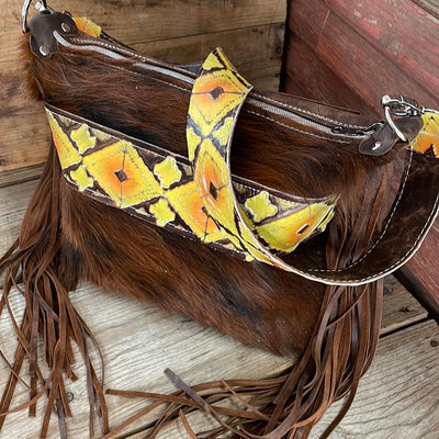 020 Annie - Tricolor w/ Aurora Navajo-Annie-Western-Cowhide-Bags-Handmade-Products-Gifts-Dancing Cactus Designs